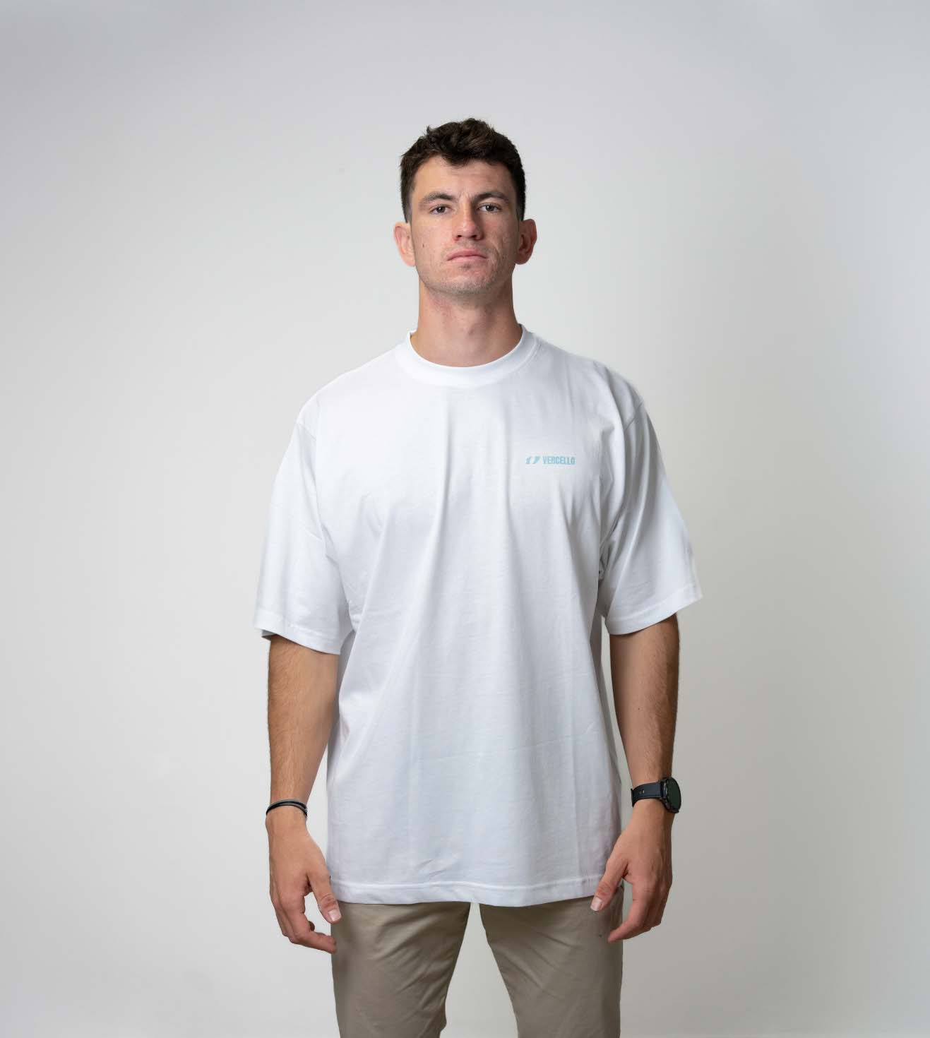 Camiseta Vercello Keels Blanca Oversize