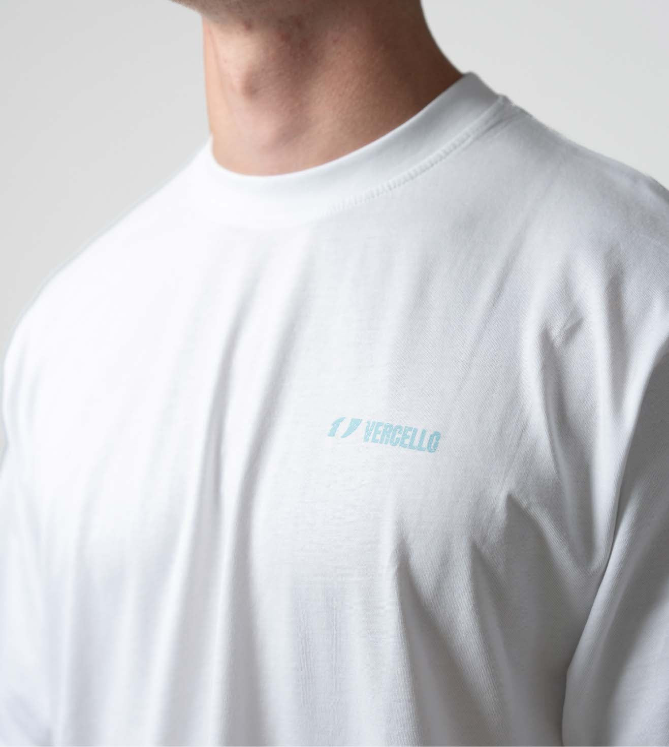 Camiseta oversize blanca Hyrox resistente- Vercello Brand