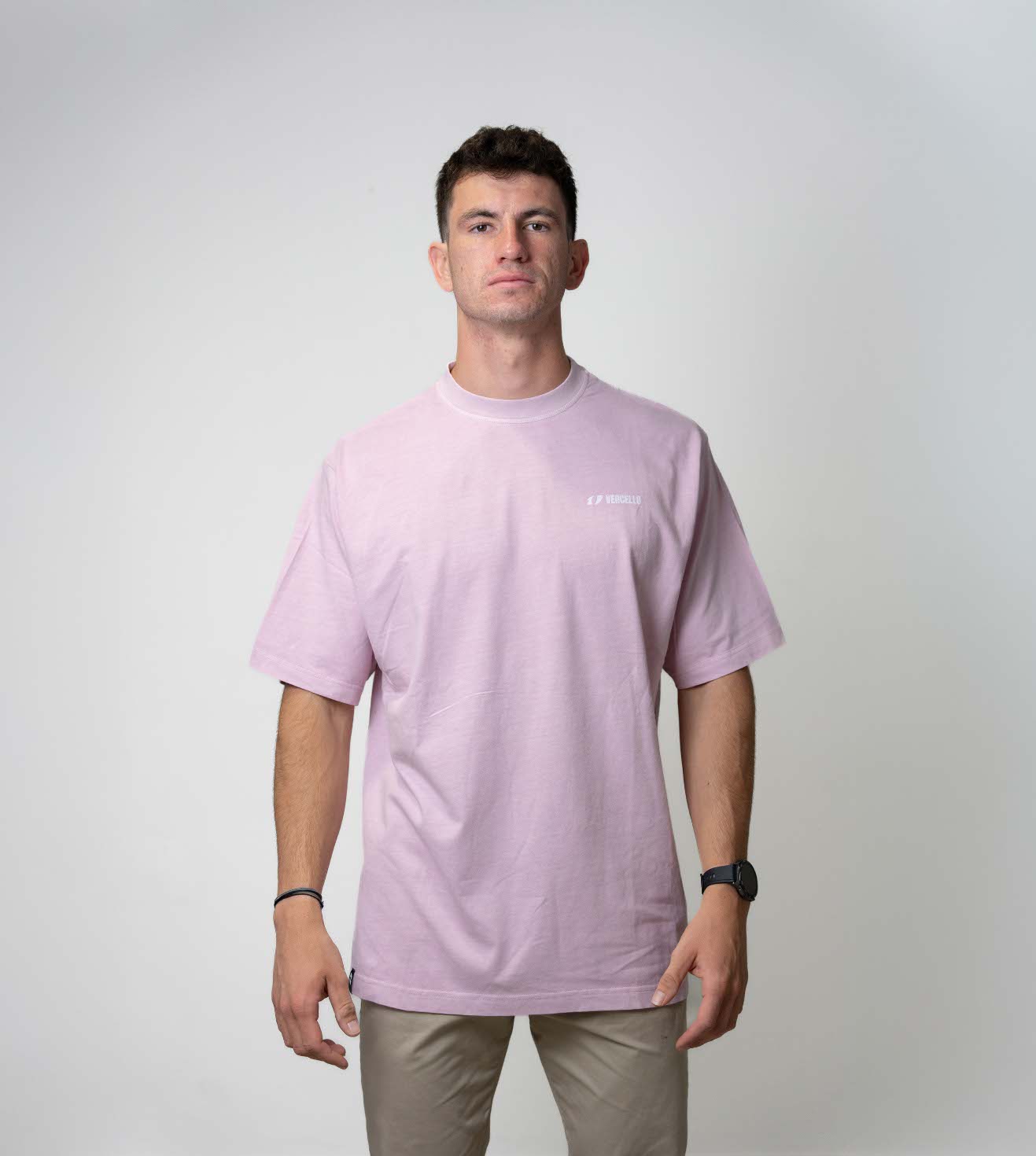 Camiseta Vercello Keels Rosa Oversize