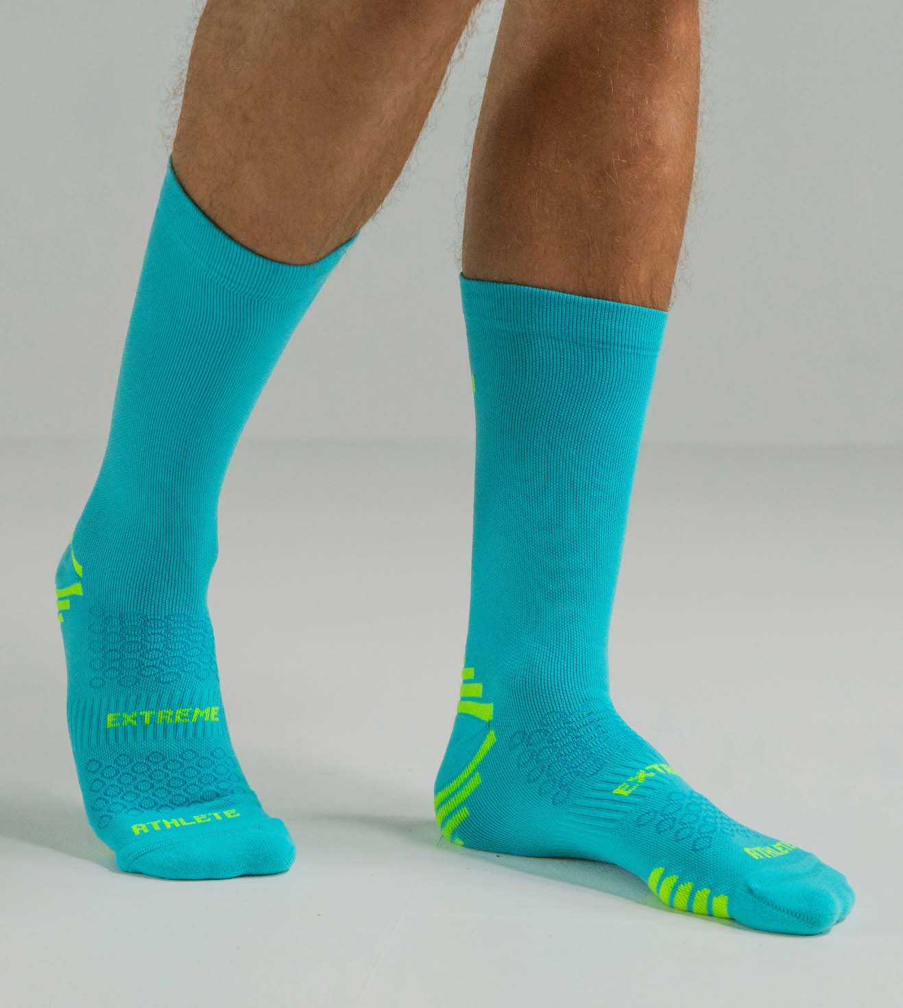 Calcetín Deportivo Stride Turquesa | Running y Hyrox | Vercello Brand