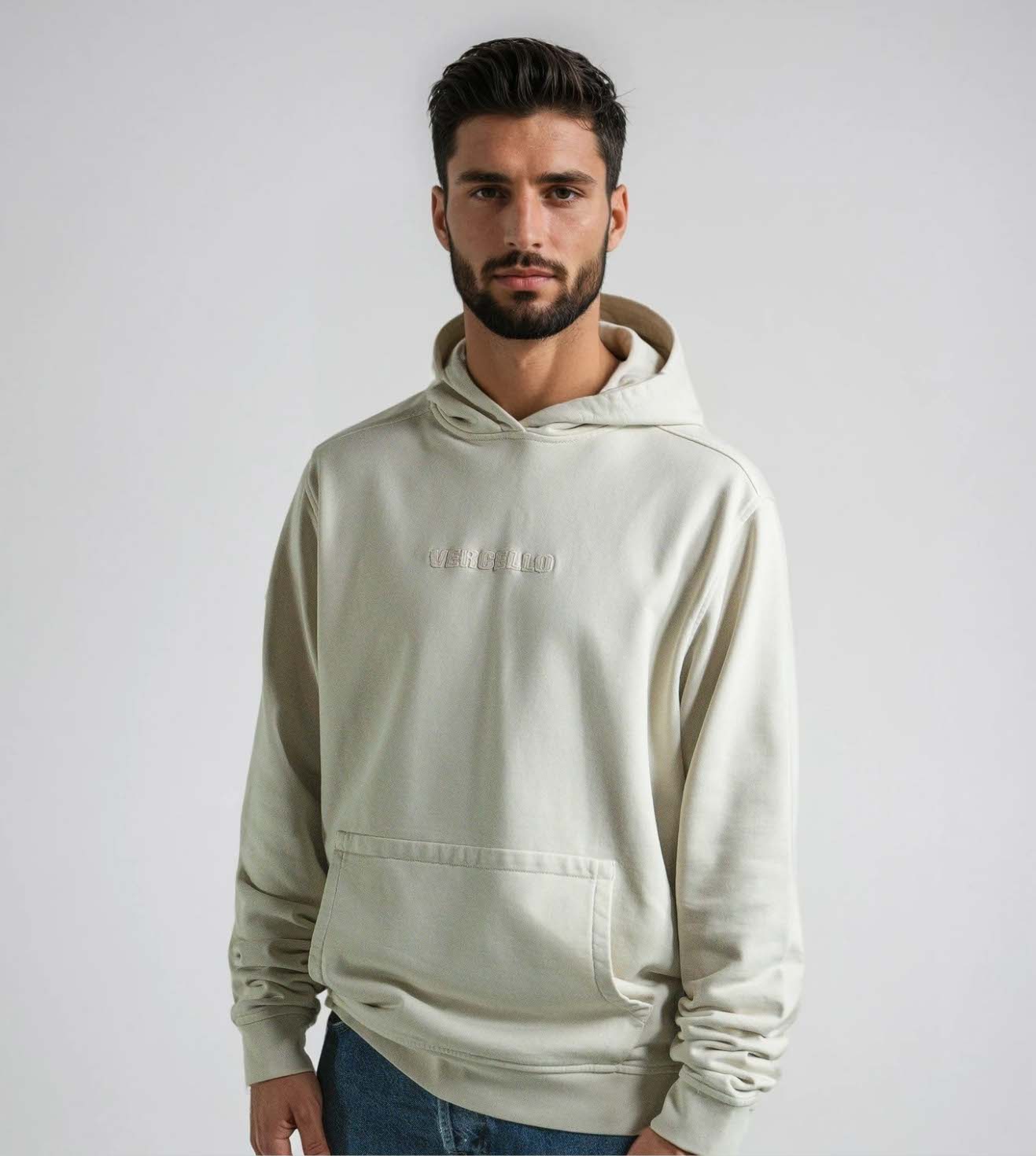Hoodie North Blanco Roto