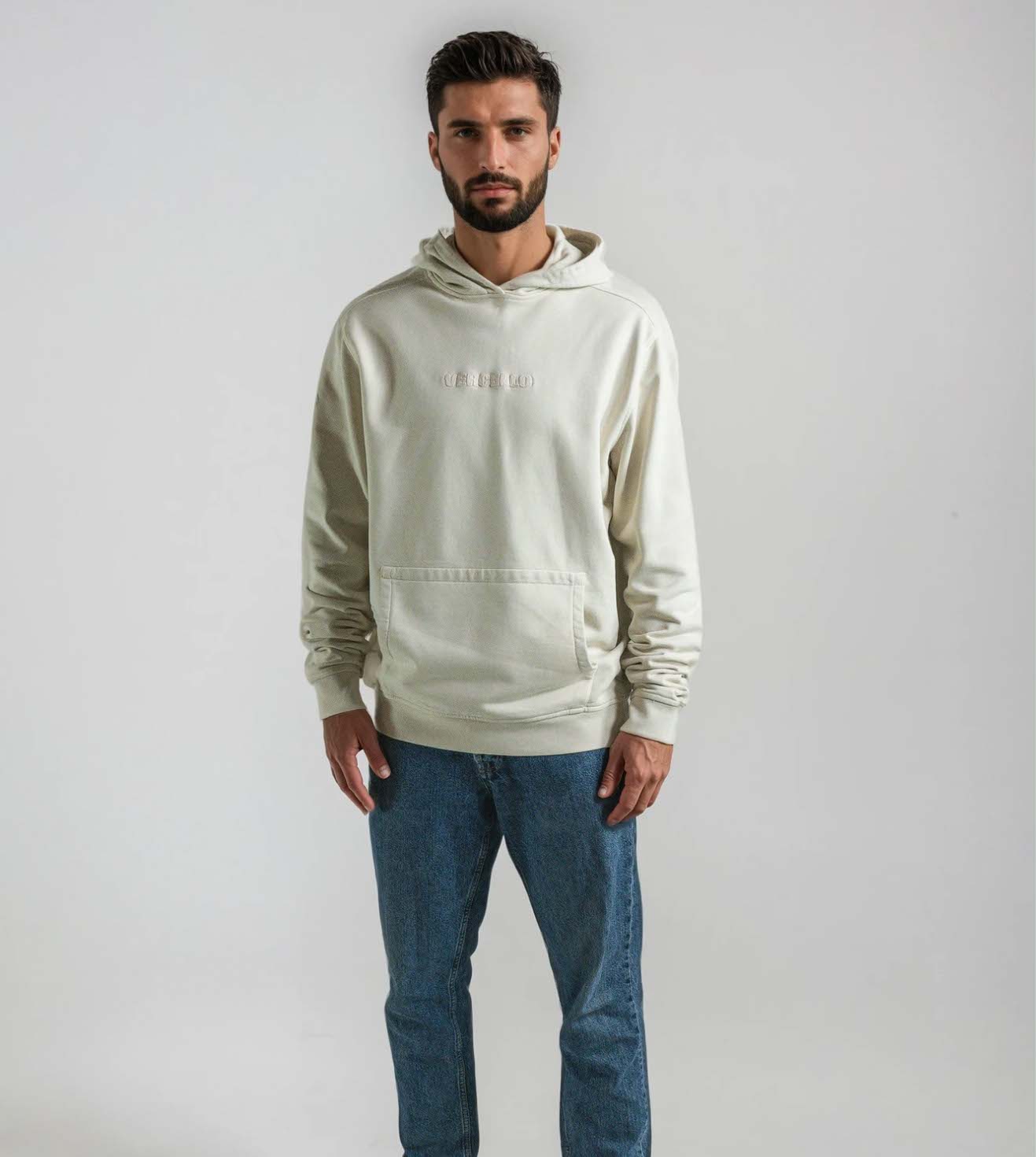 Hoodie North Blanco Roto