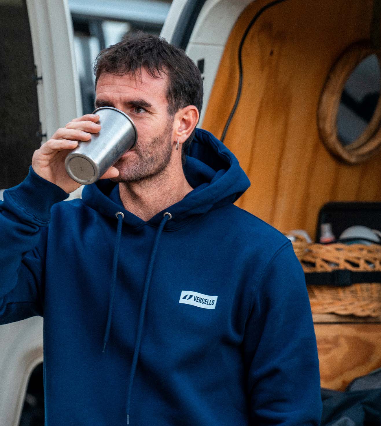 Hoodie Waves Azul Marino