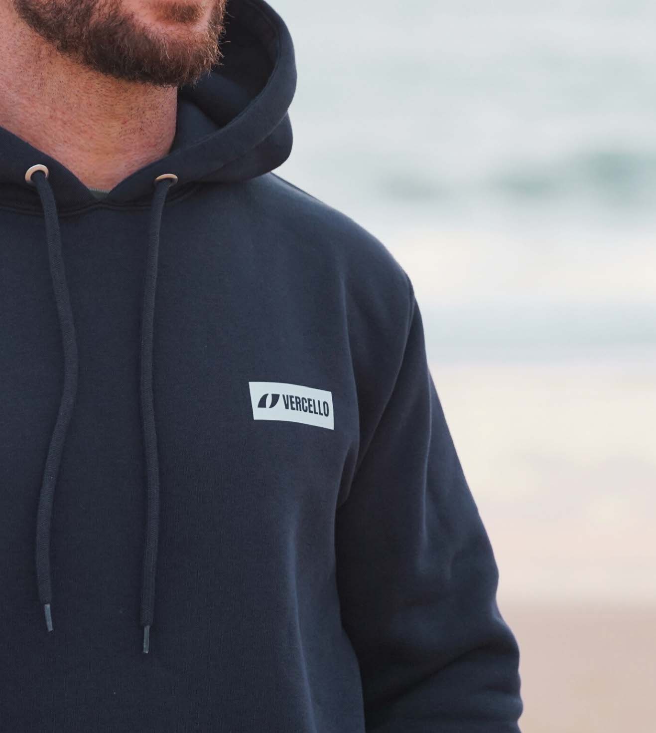Hoodie Waves Azul Marino