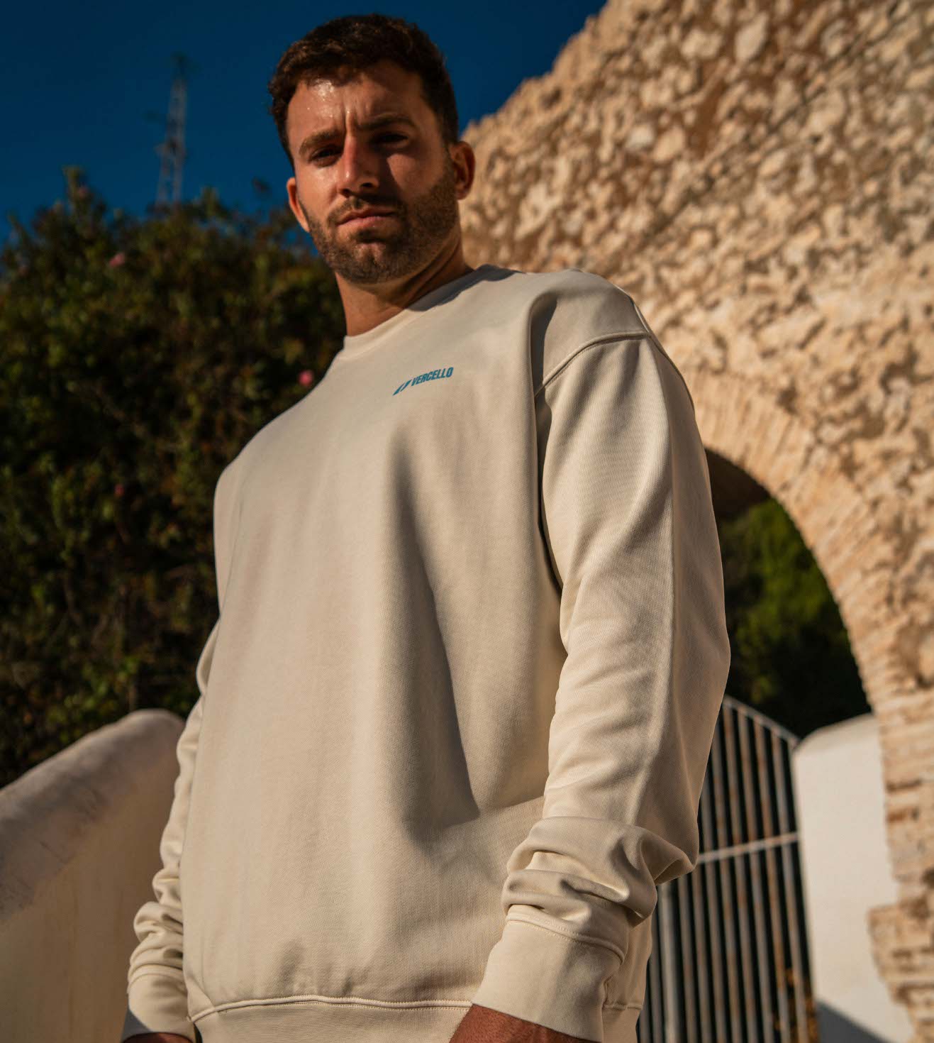 Sudadera Basecamp Blanco Roto