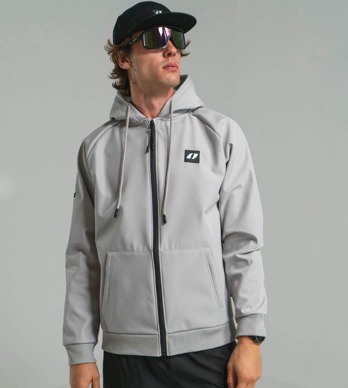 Softshell Hybrid Performance Gris Hielo | Running Hyrox