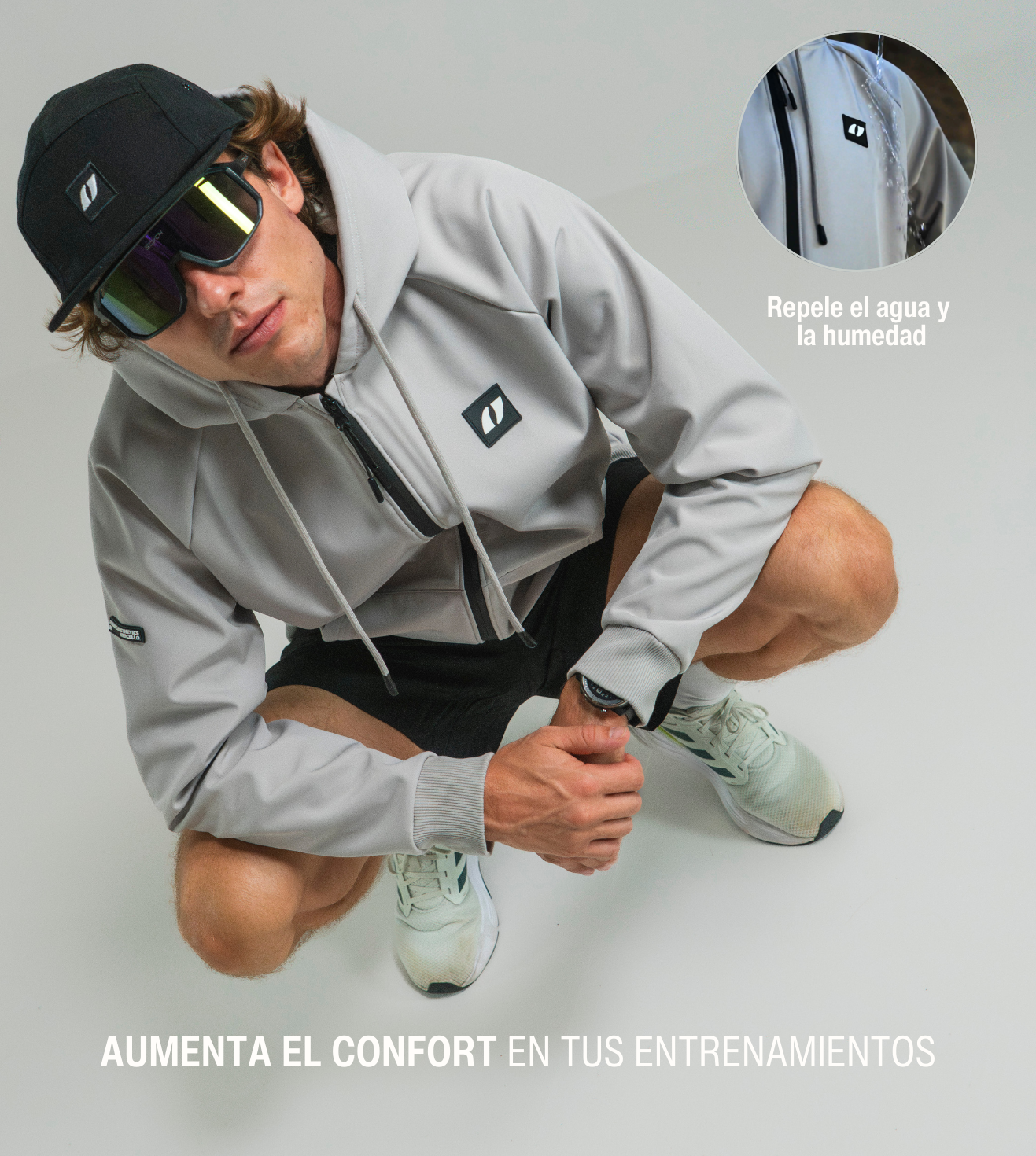 Softshell técnico atletas Hyrox y runners cortaviento - Vercello Brand