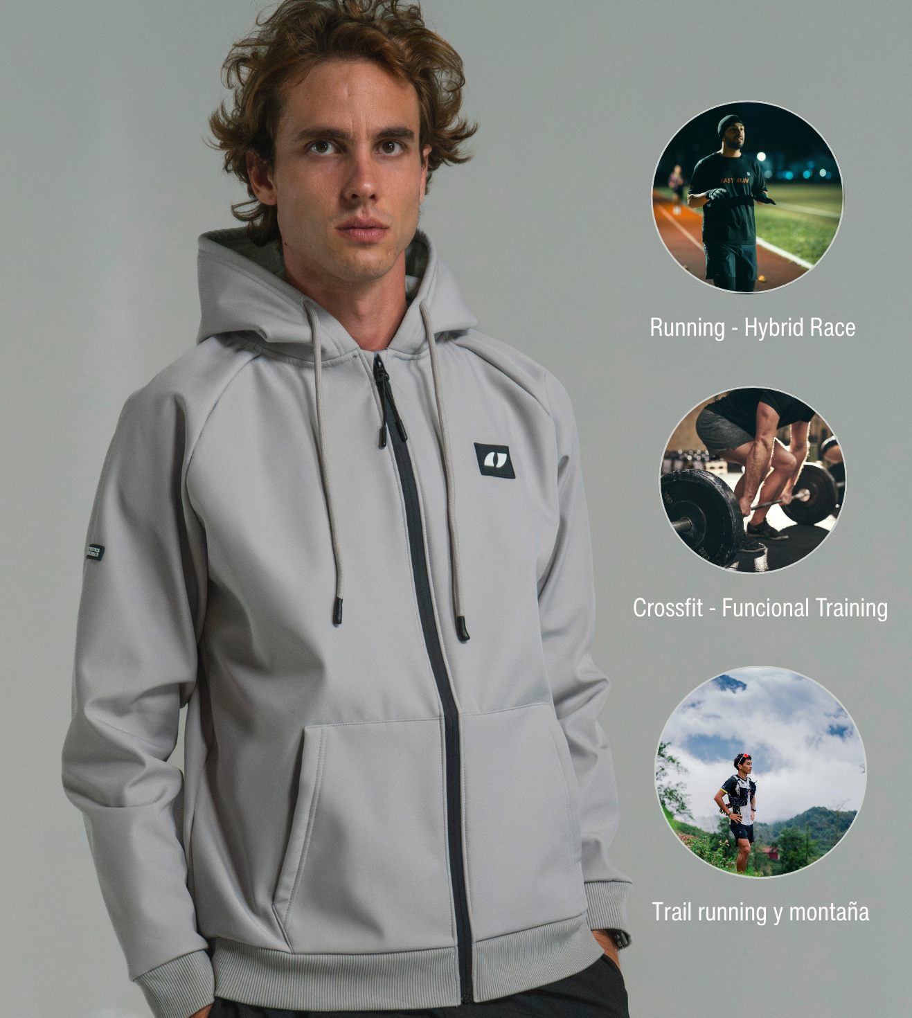 Softshell técnico atletas Hyrox y runners cortaviento - Vercello Brand