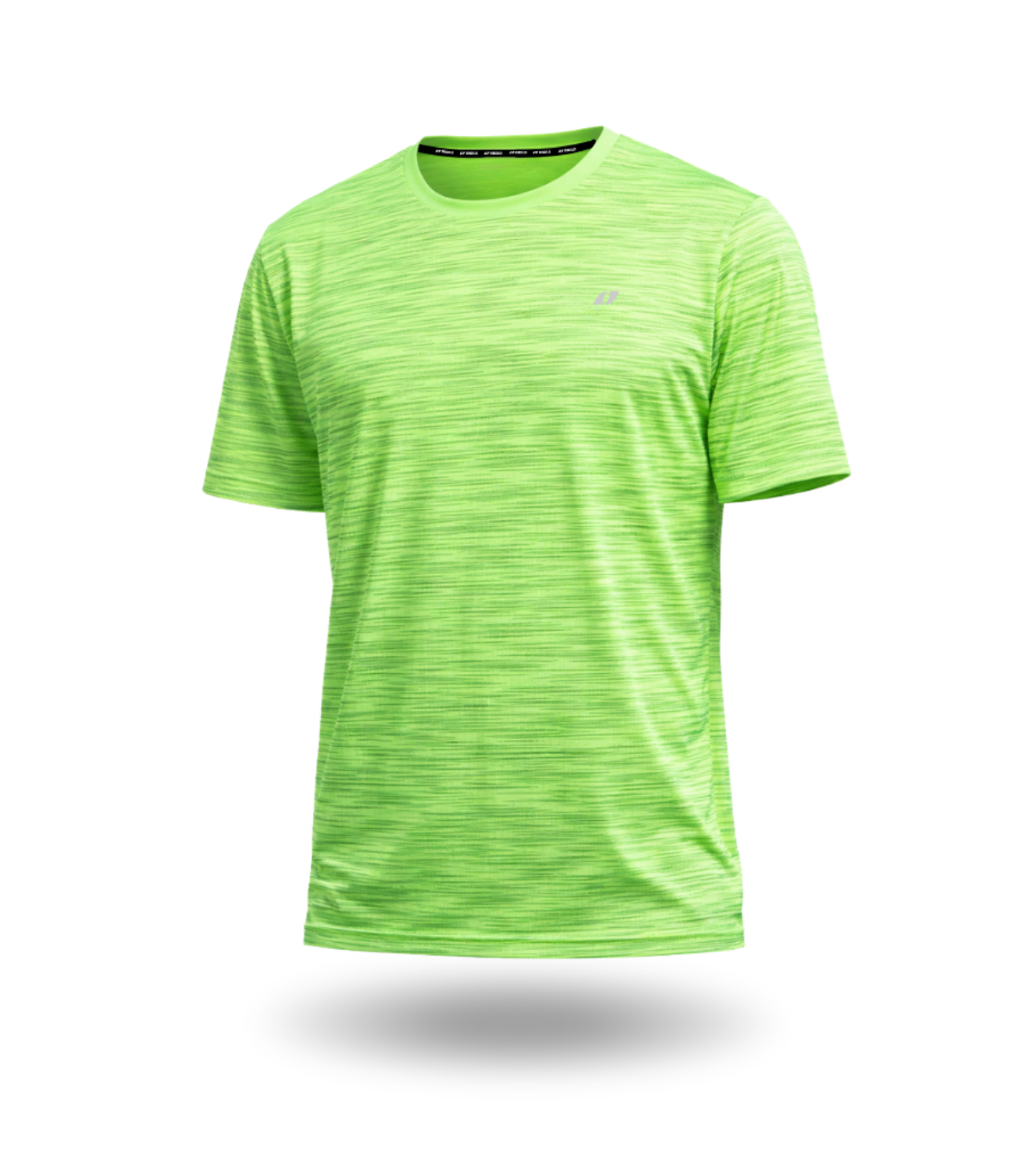 Camiseta técnica running Hyrox hombre verde fluor - Vercello Brand