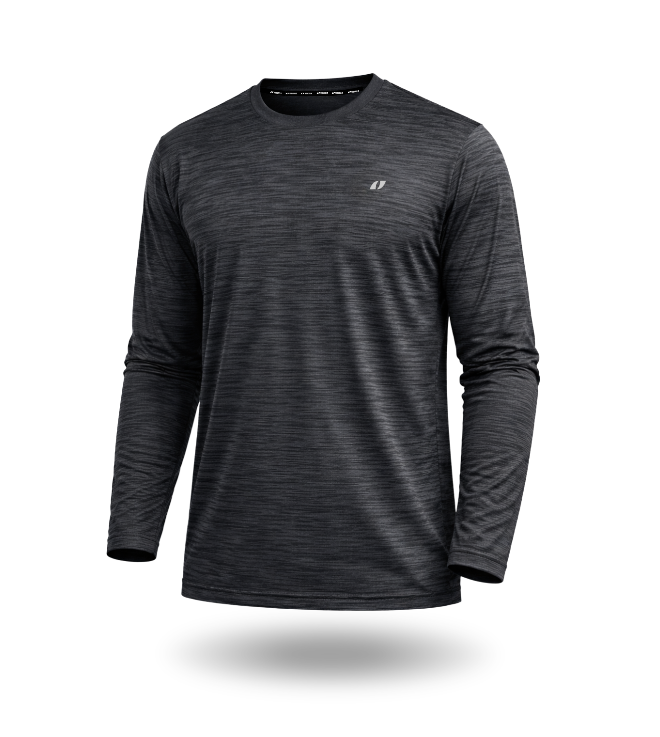 Camiseta técnica running manga larga negra - Vercello Brand