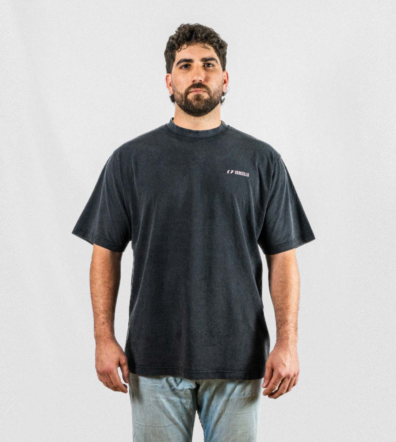 Camiseta Vercello Keels Negra Oversize