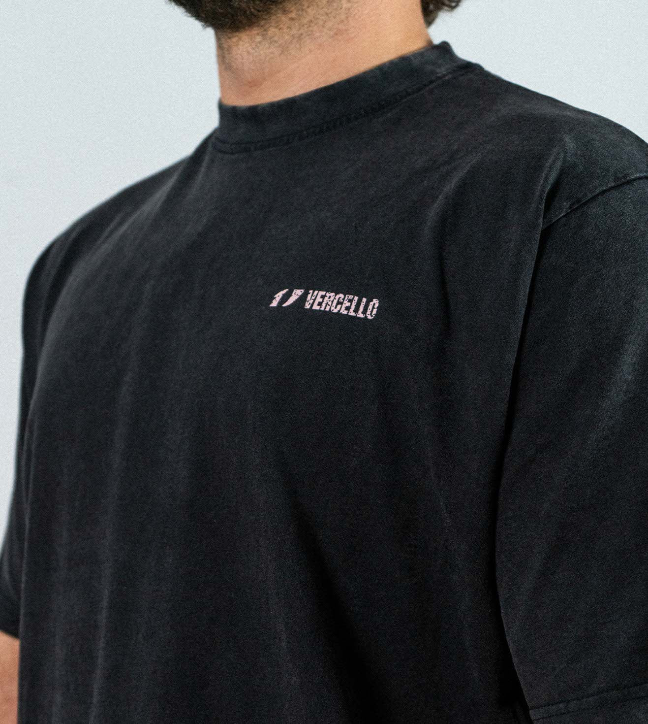 Camiseta Vercello Keels Negra Oversize