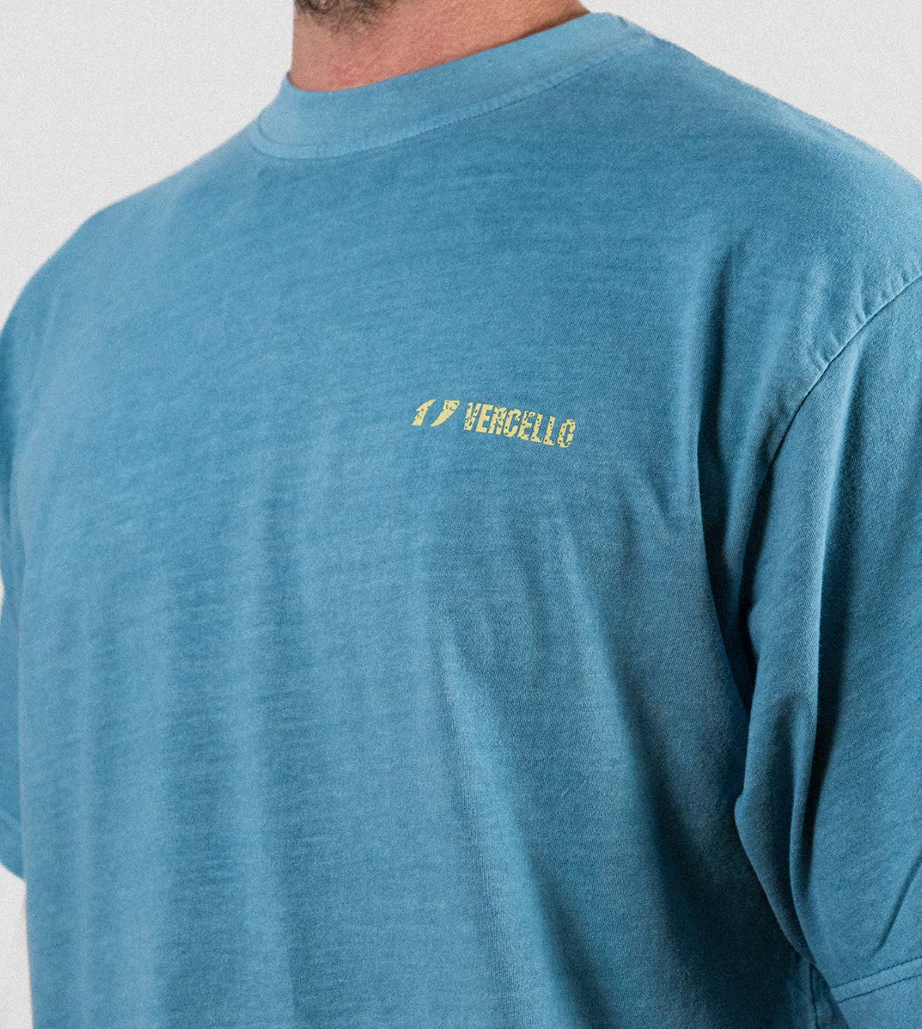 Camiseta Vercello Keels Azul Oversize