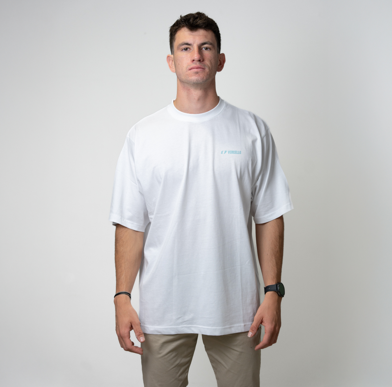 Camiseta Vercello Keels Blanca Oversize