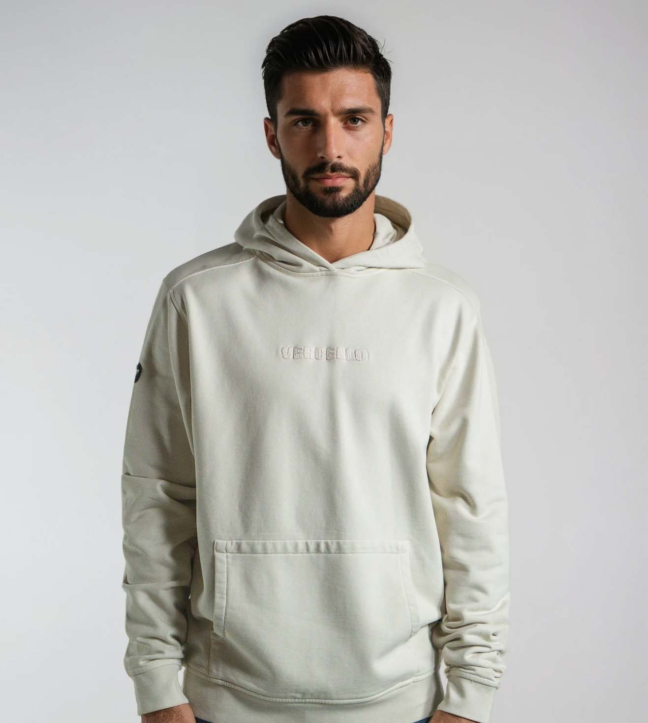 Hoodie North Blanco Roto