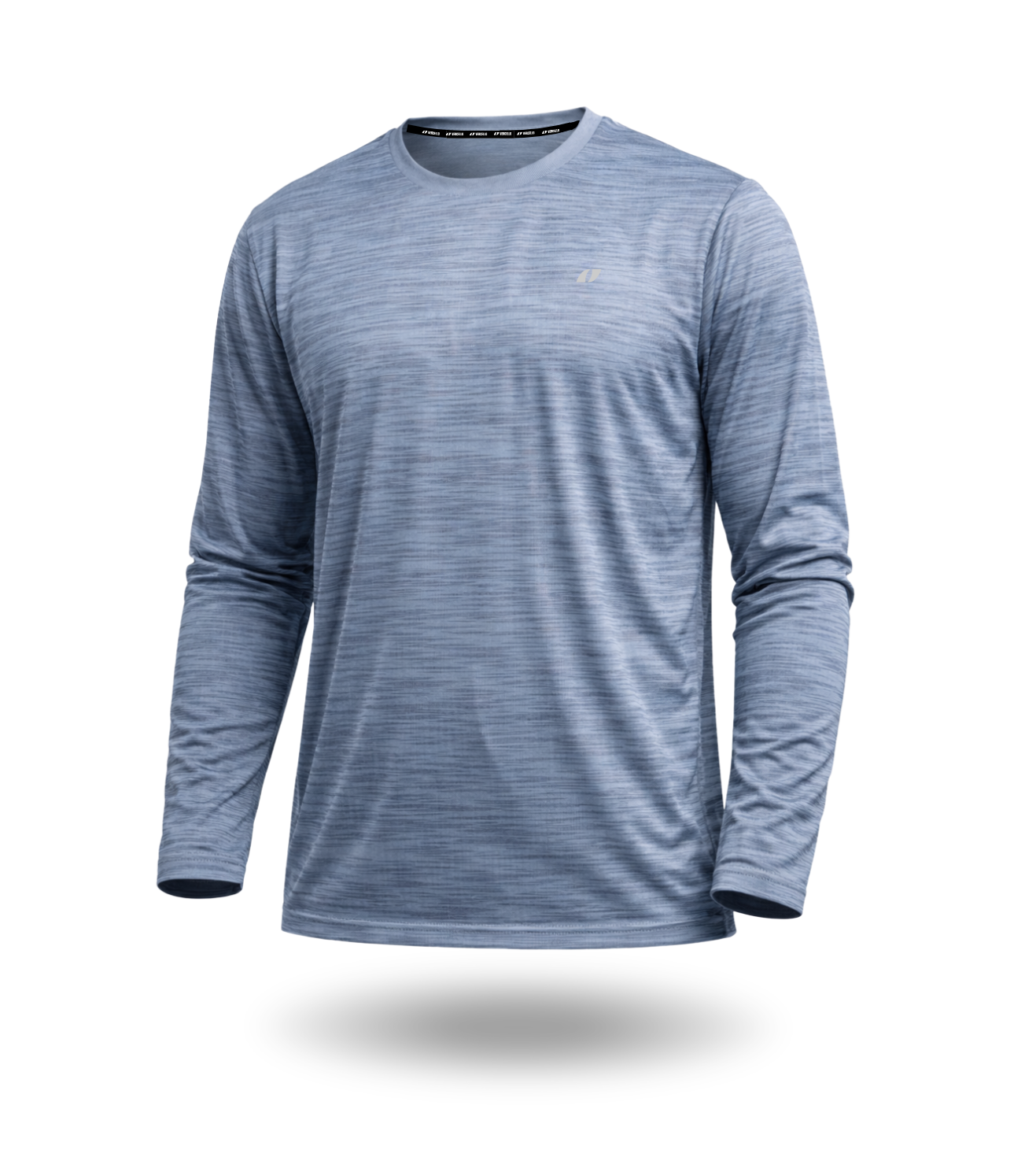 Camiseta  running transpirable manga larga  gris - Vercello Brand